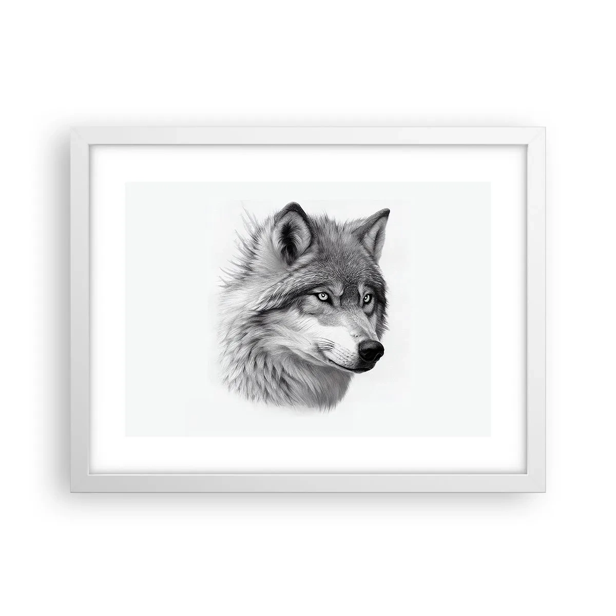 Affisch i vit ram - Alfa - utan tvekan - 40x30 cm