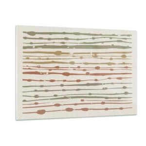 Glastavla - Bild på glas - Musikalisk färgnotation - 120x80 cm