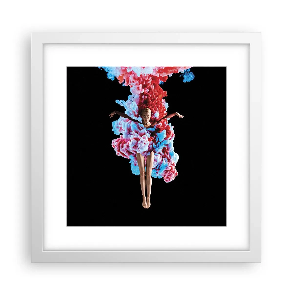 Affisch i vit ram - Fullt blommande - 30x30 cm