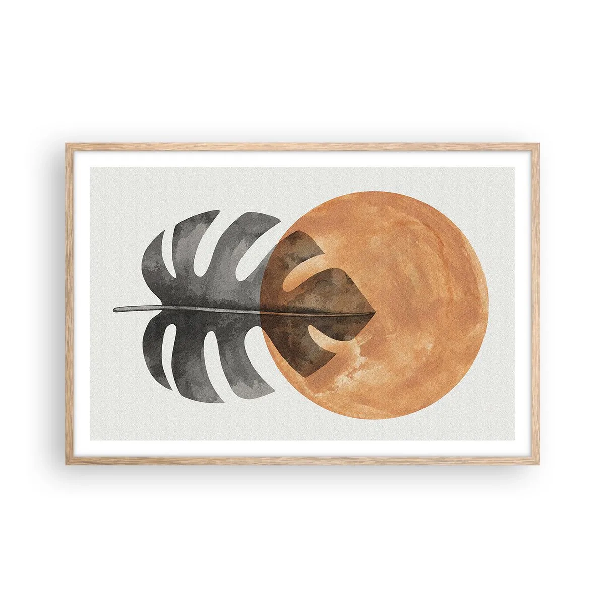 Affisch i ram av ljusek - Alltid solen - 91x61 cm