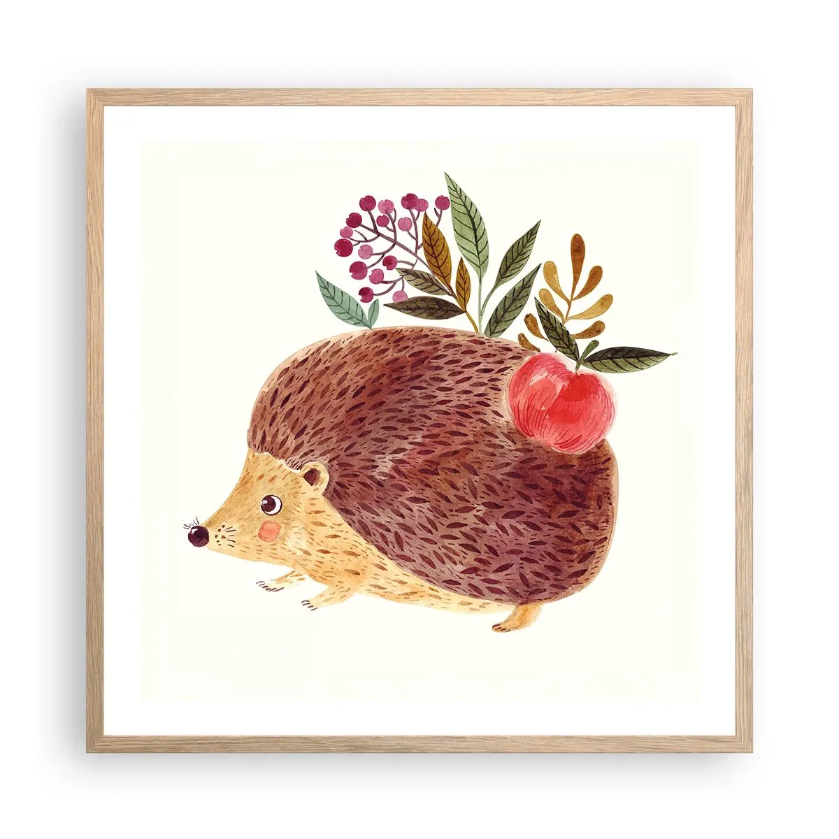 Affisch i ram av ljusek - Och du gillar mig redan - 60x60 cm