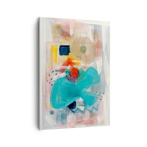 Canvastavla - Bild på duk - Ett färgglatt spel - 50x70 cm
