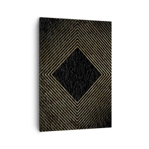 Canvastavla - Bild på duk - Geometri i glamourstil - 50x70 cm