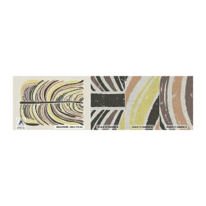 Provbit av fototapet Premium Sand - Pulserande abstraktion - Boho, Minimalism, Pastell - 100x30 cm