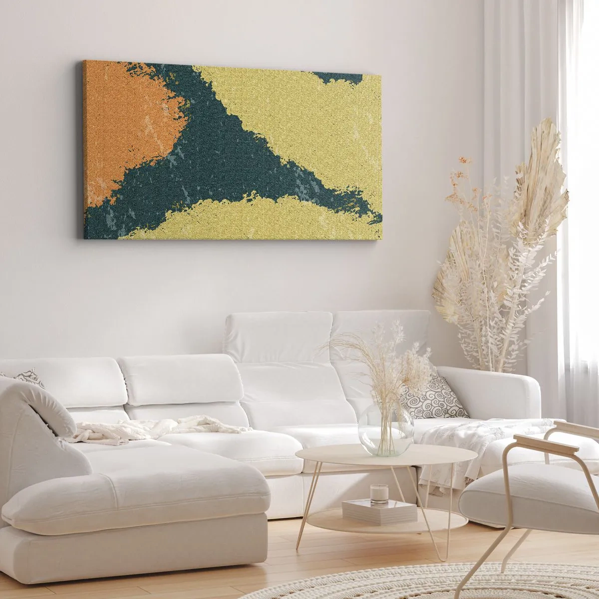 Canvastavla - Bild på duk - Abstraktion - i slow motion - 100x40 cm