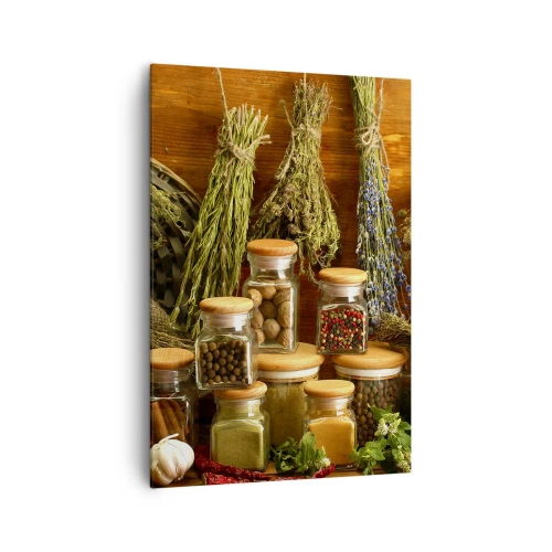 Canvastavla - Bild på duk - Trolldom i köket - 70x100 cm