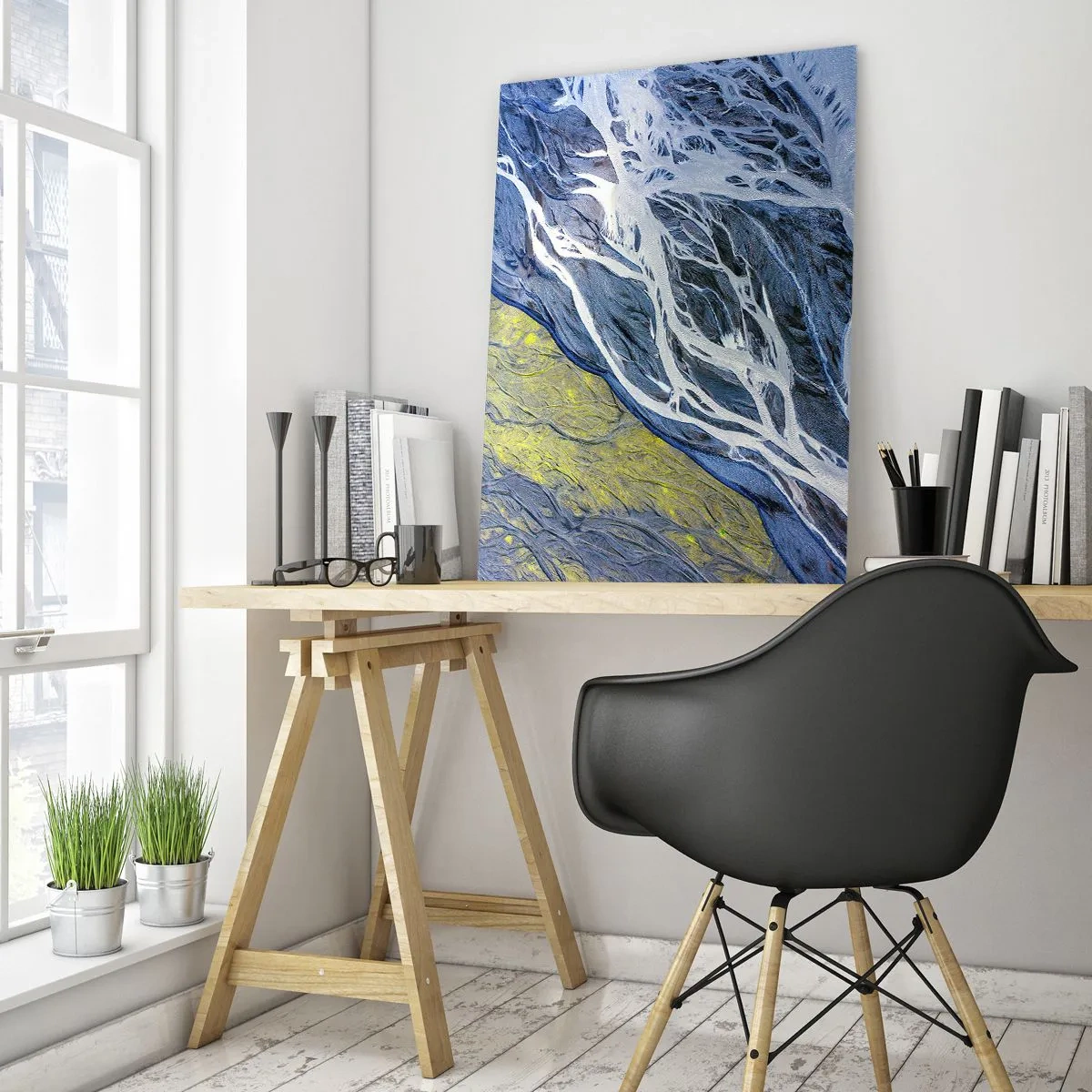 Glastavla - Bild på glas - Naturens grottmålningar - 80x120 cm