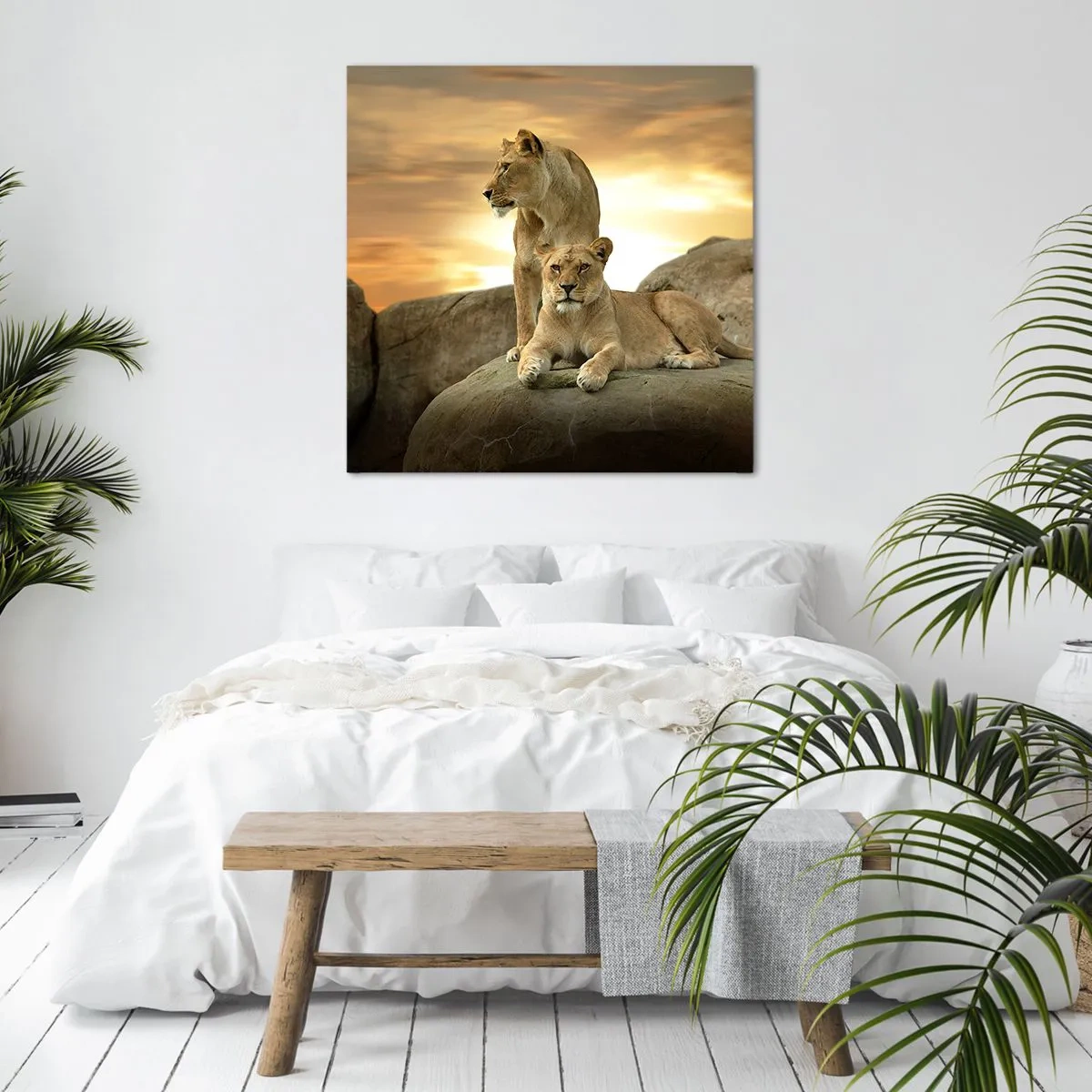 Canvastavla - Bild på duk - Kungligt majestät - 30x30 cm