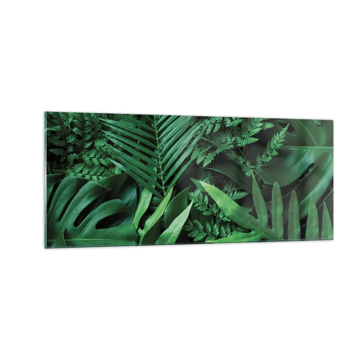 Glastavla - Bild på glas - Omgärdade av grönskan - 100x40 cm