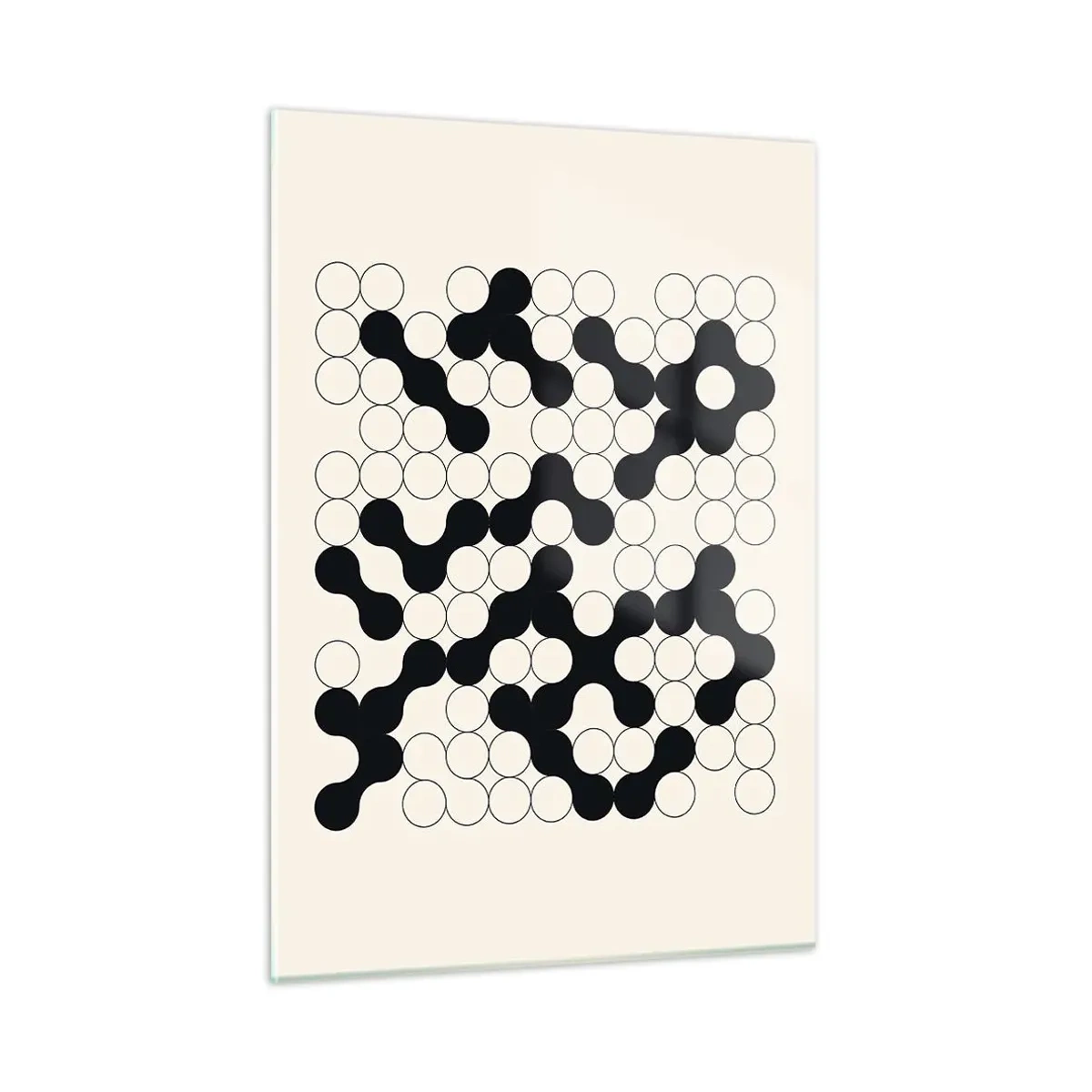 Glastavla - Bild på glas - Kinesiskt spel - variation - 50x70 cm