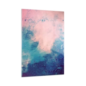 Glastavla - Bild på glas - Blåa famnar - 50x70 cm