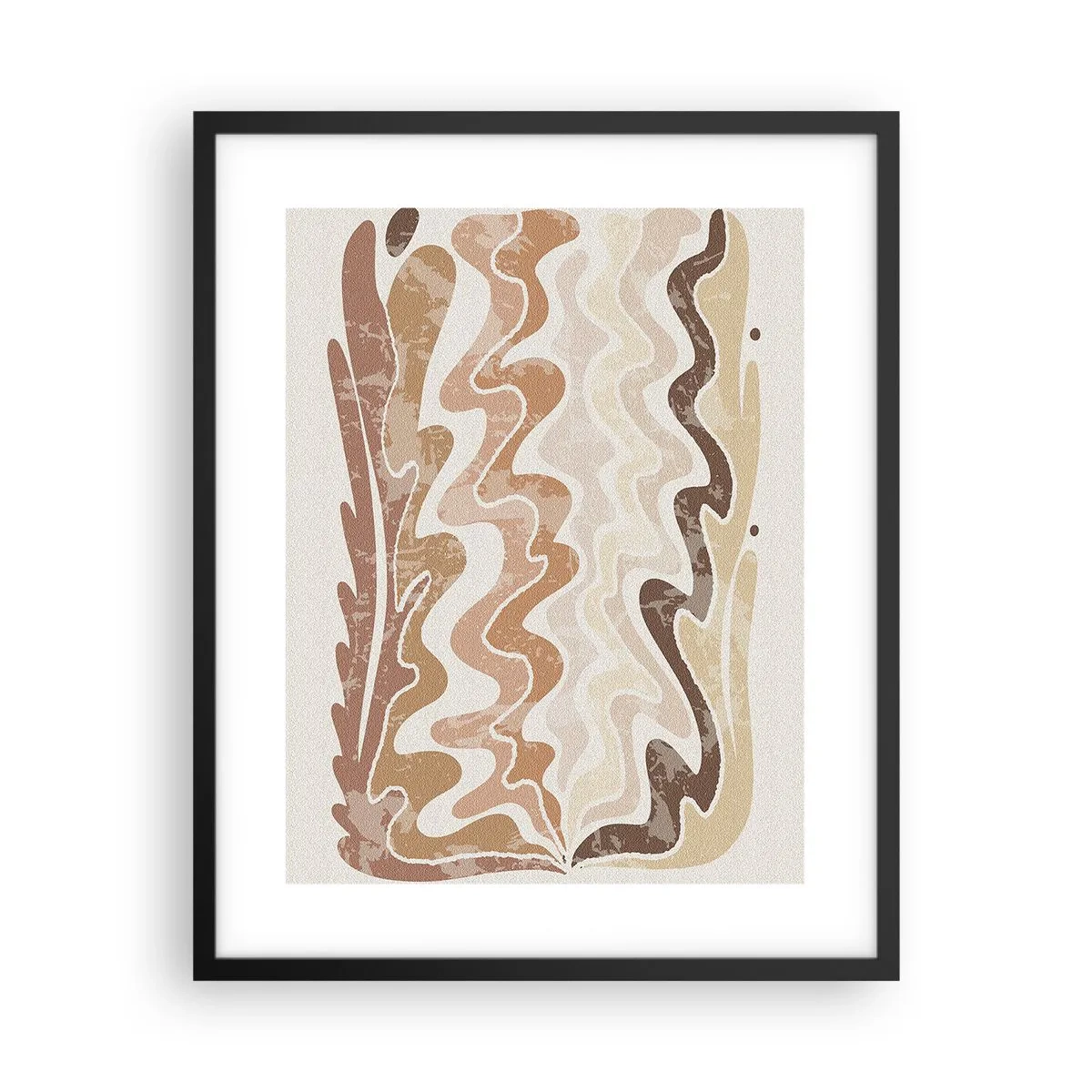 Affisch i svart ram - Bra energi - bra känslor - 40x50 cm