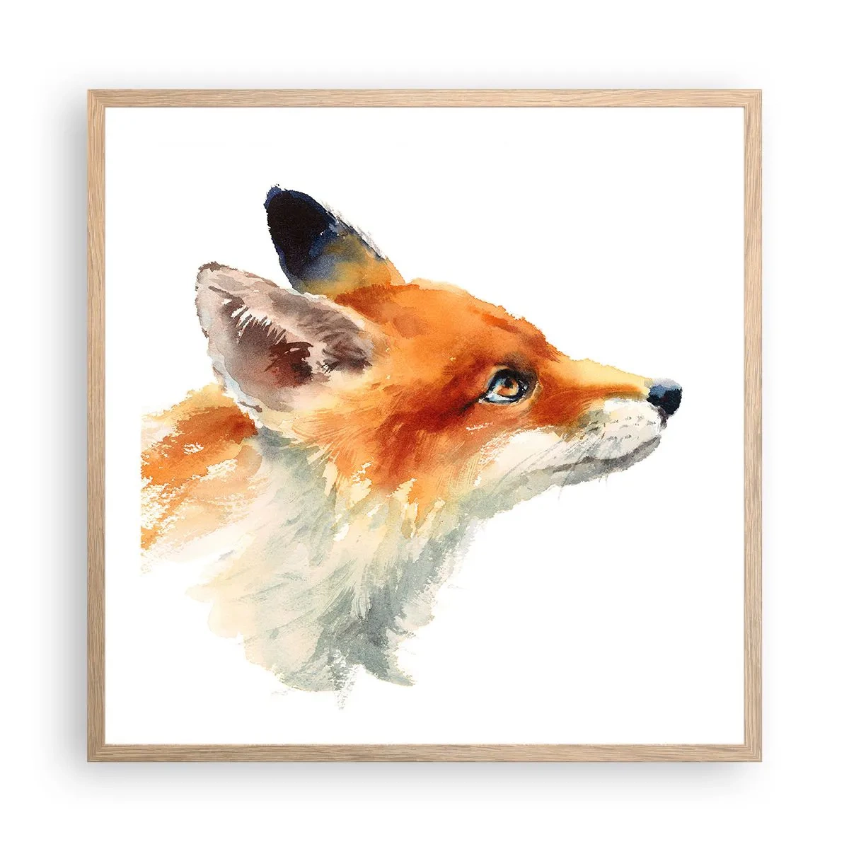 Affisch i ram av ljusek - Försiktighet skadar aldrig - 60x60 cm