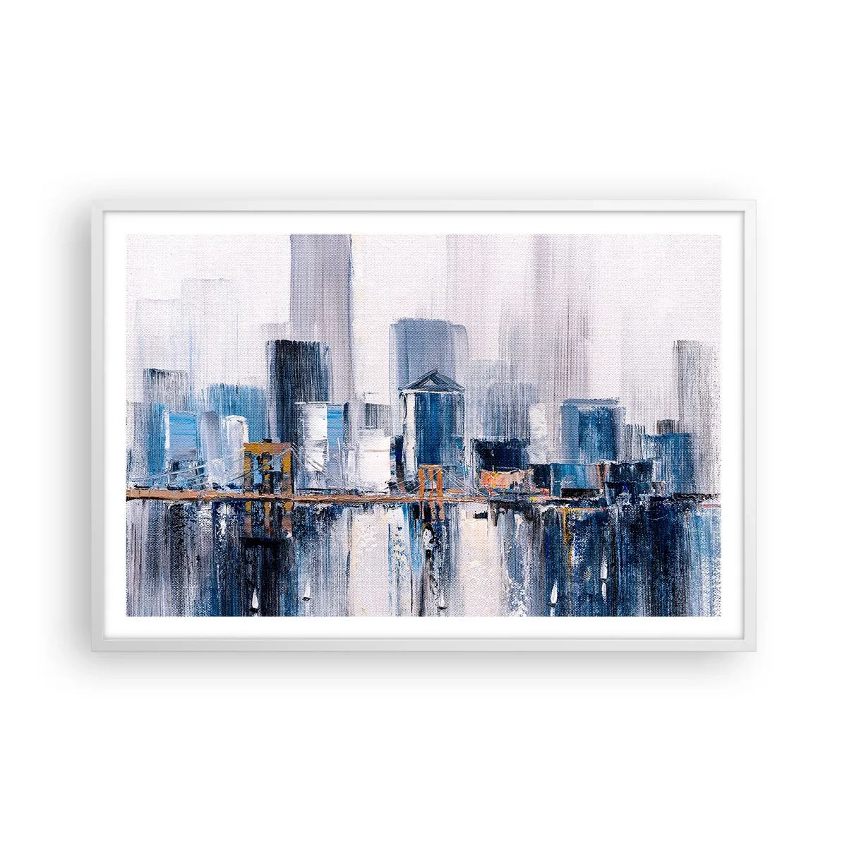 Affisch i vit ram - New York-impression - 91x61 cm