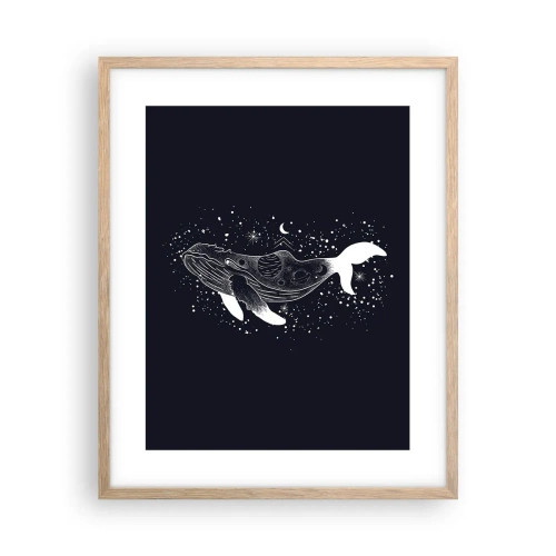 Affisch i ram av ljusek - I universumets hav - 40x50 cm