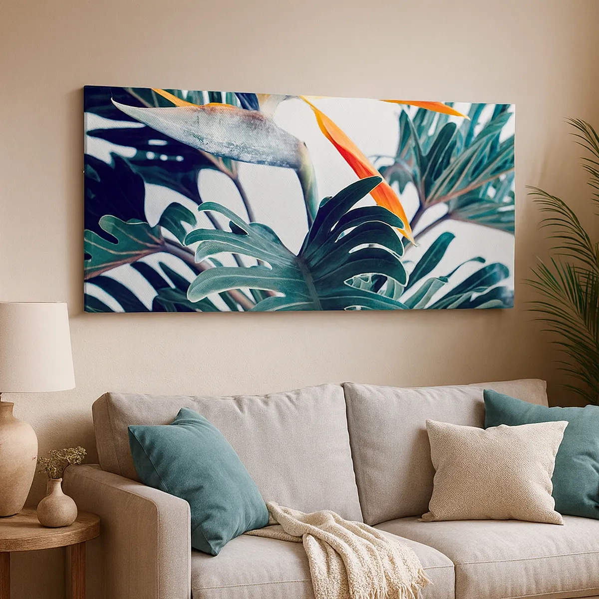 Canvastavla - Bild på duk - Fågelbuske - 30x30 cm