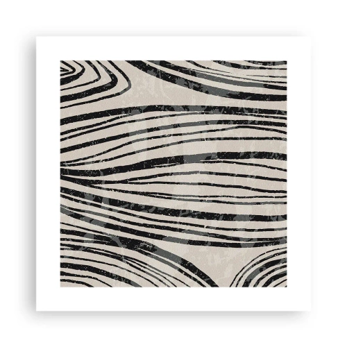 Affisch - Stänk av linjer - 40x40 cm