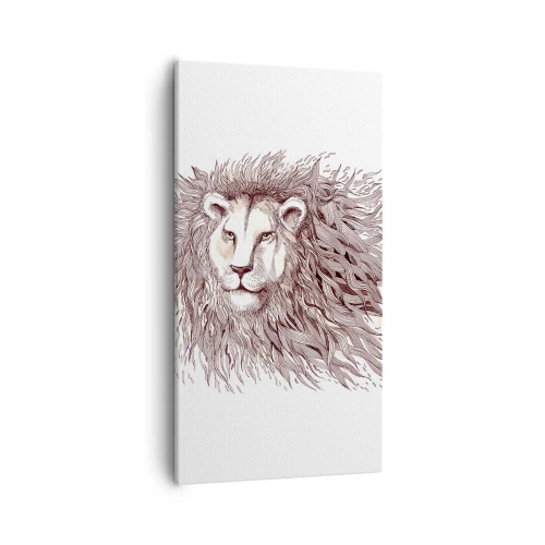 Canvastavla - Bild på duk - Brinnande härskare - 55x100 cm