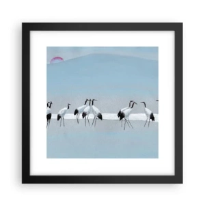 Affisch i svart ram - Efter en het dag - 30x30 cm