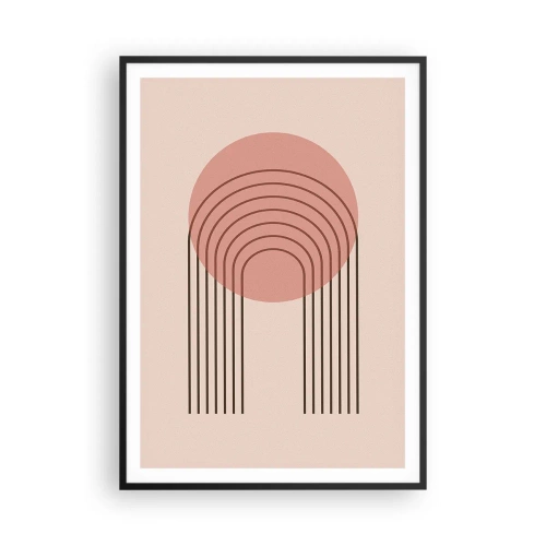 Affisch i svart ram - Ostoppad attraktionskraft - 70x100 cm