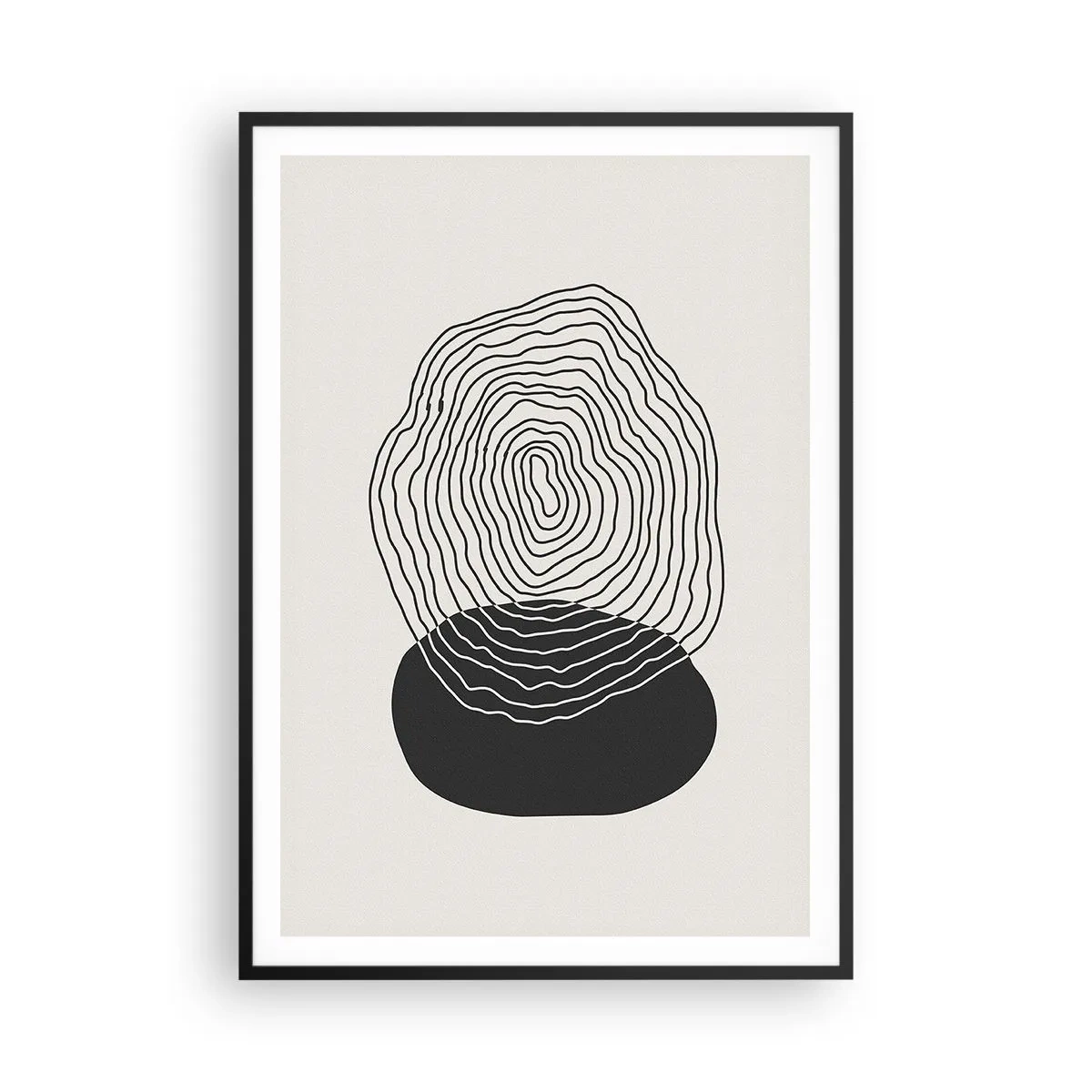 Affisch i svart ram - Varaktighet och vibration - 70x100 cm