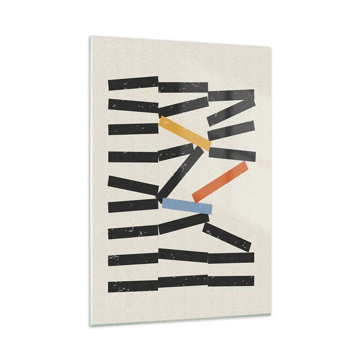 Glastavla - Bild på glas - Domino - komposition - 50x70 cm