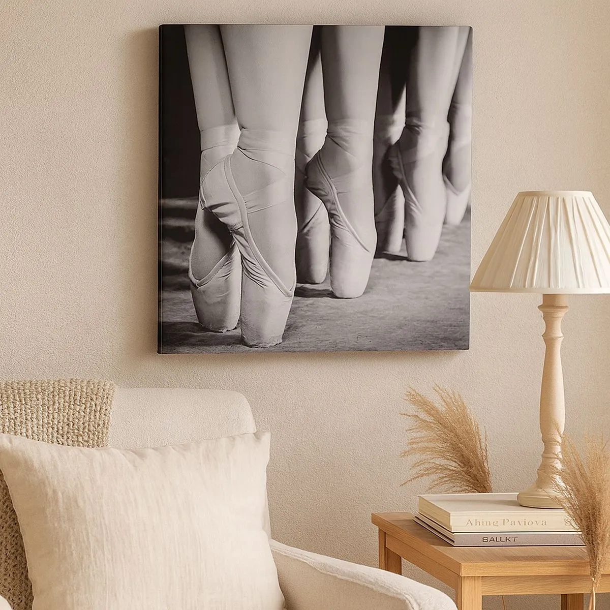 Canvastavla - Bild på duk - Tillsammans, lätt - 30x30 cm