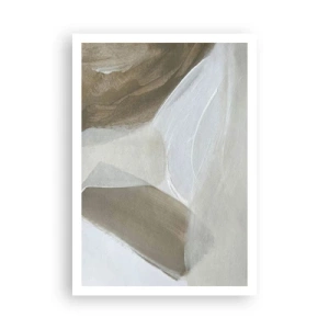Affisch - Våg av vitt - 70x100 cm