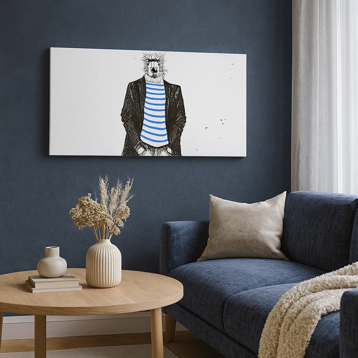 Canvastavla - Bild på duk - Hundelegans - 30x30 cm