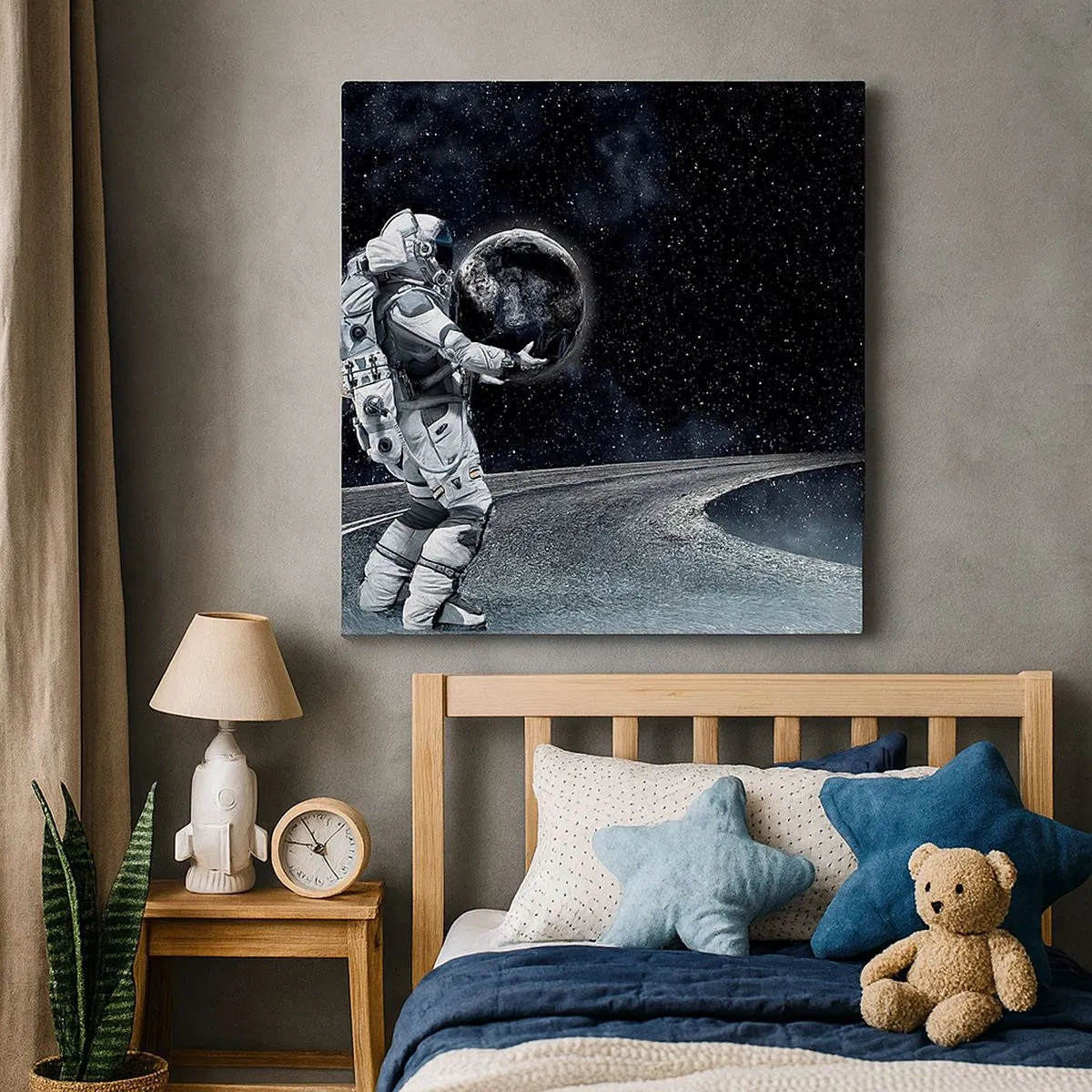 Canvastavla - Bild på duk - På Vintergatan - 30x30 cm