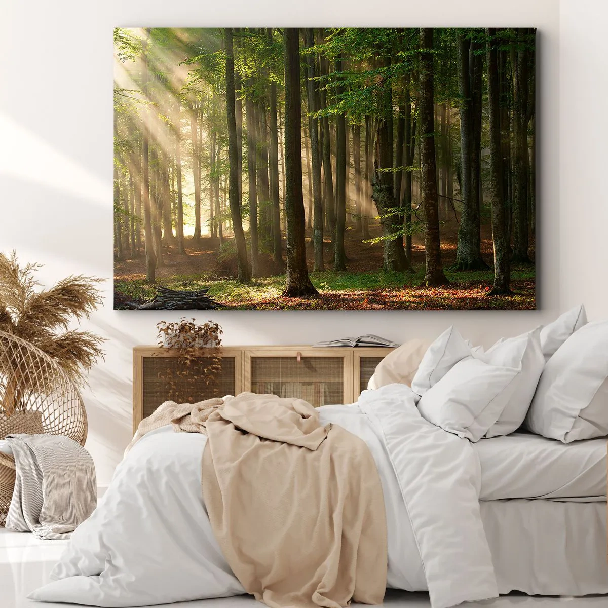 Canvastavla - Bild på duk - Utstrålande på en vårmorgon - 100x70 cm