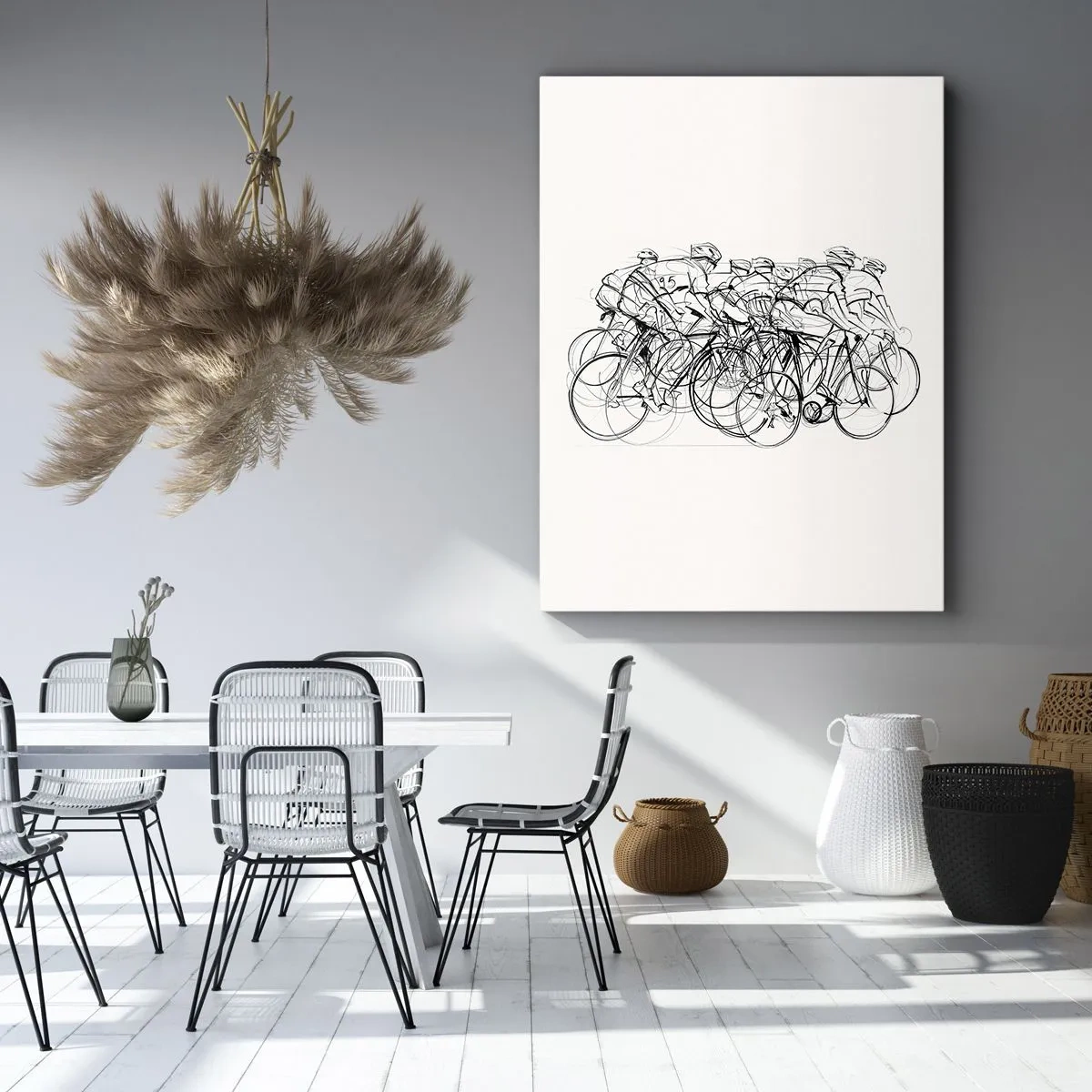 Canvastavla - Bild på duk - Lagarbete - 70x100 cm