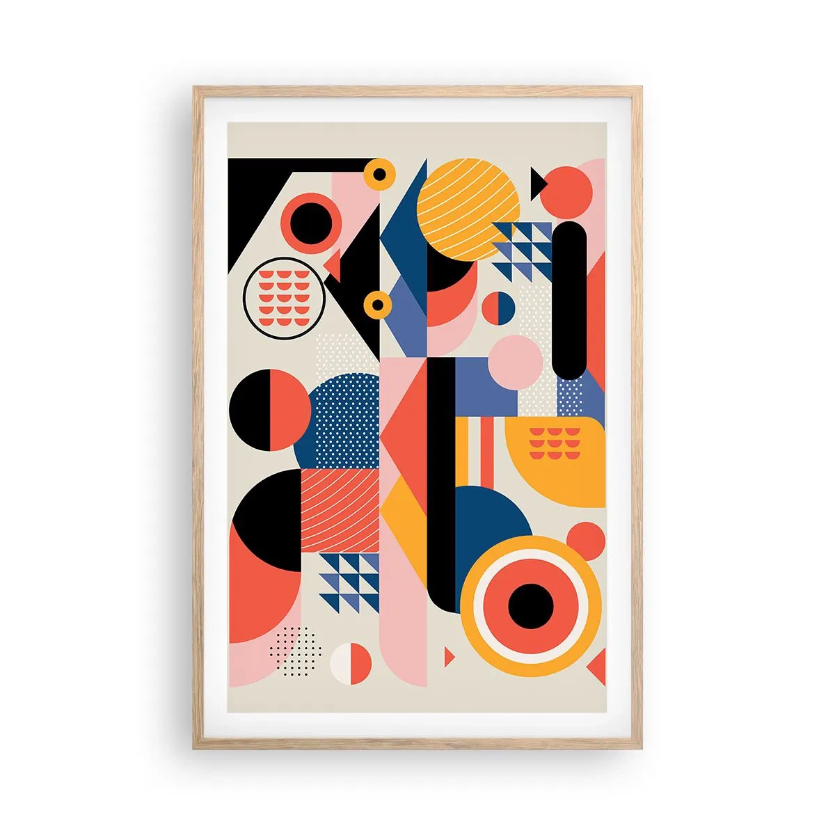 Affisch i ram av ljusek - Komposition: Lek - 61x91 cm