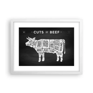 Affisch i vit ram - Styckarens ABC - 40x30 cm