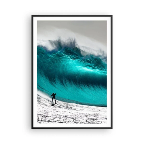 Affisch i svart ram - Utmaningen accepterad - 70x100 cm