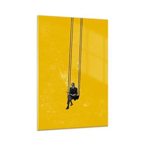 Glastavla - Bild på glas - En dag som alla andra - 80x120 cm