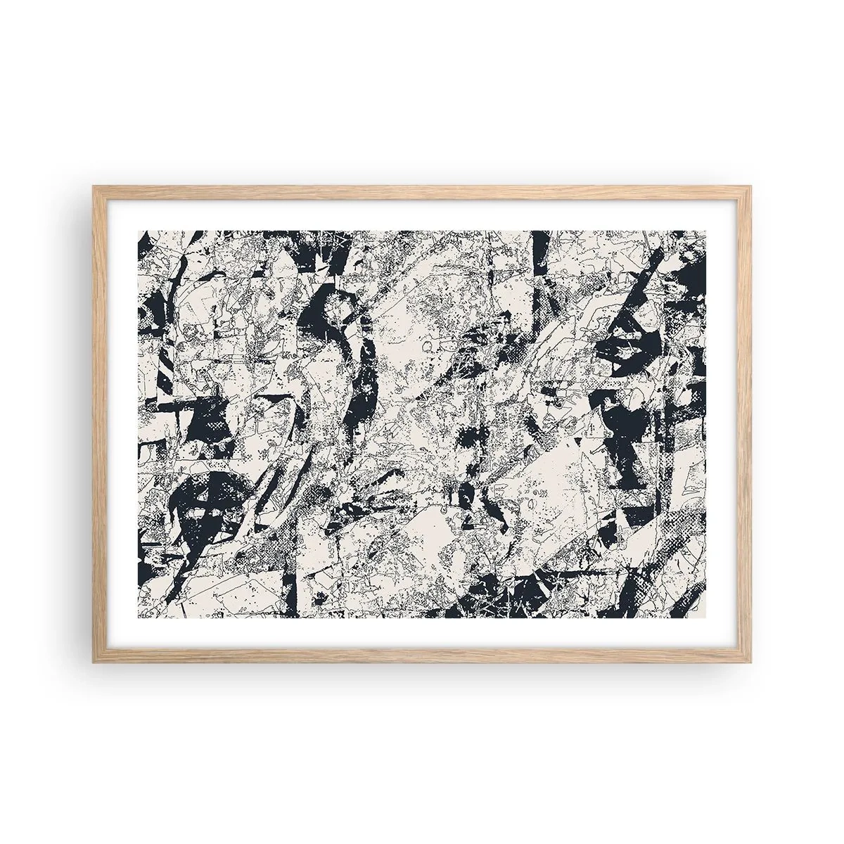 Affisch i ram av ljusek - Motsatsernas interpenetration - 70x50 cm