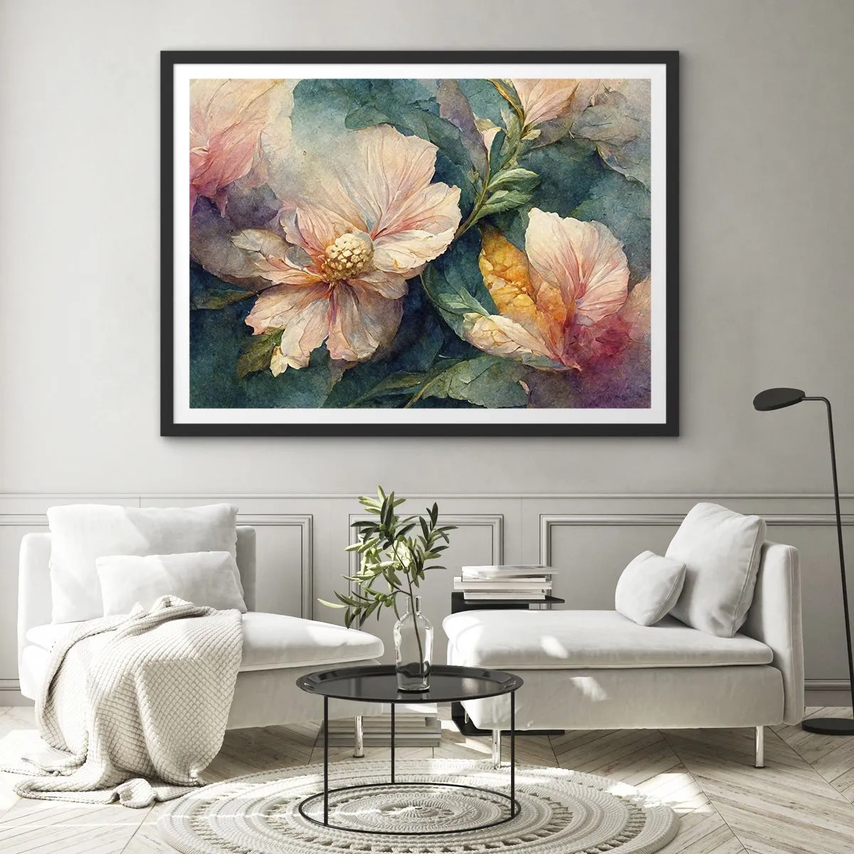 Affisch i svart ram - Bara subtilitet - 91x61 cm