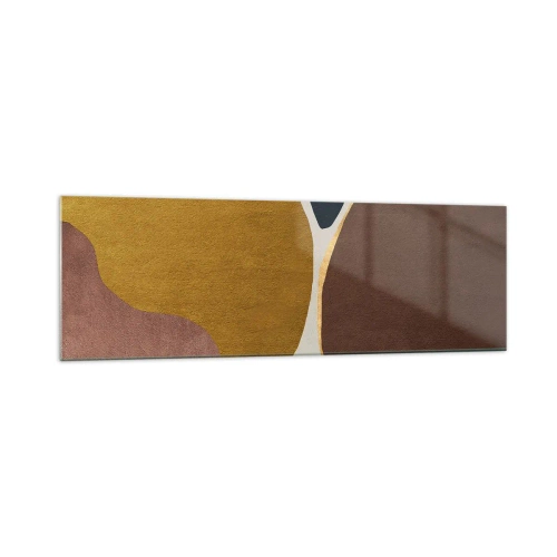 Glastavla - Bild på glas - Abstraktion - en plats i rymden - 160x50 cm