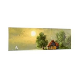 Glastavla - Bild på glas - Vackert som från en bild - 160x50 cm
