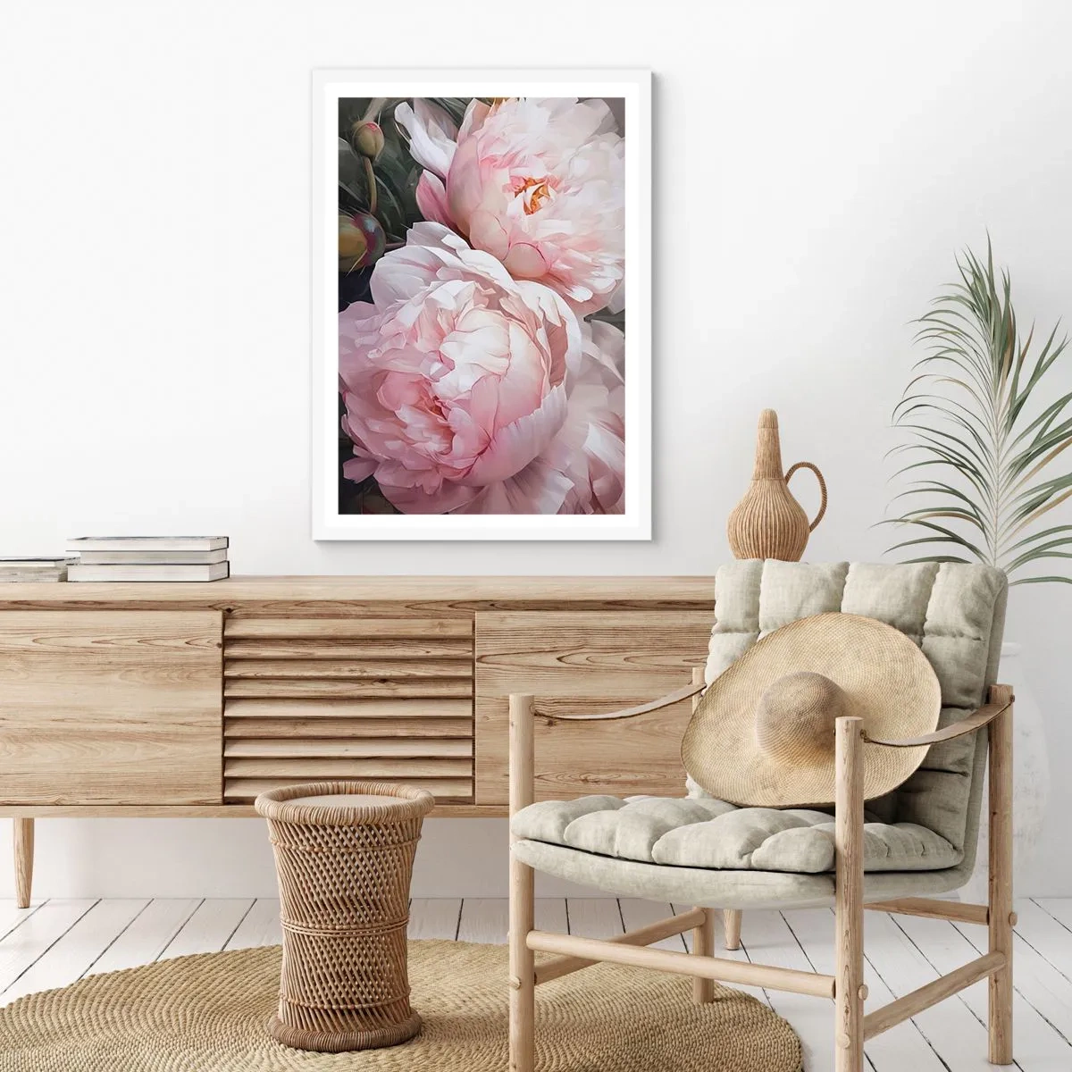 Affisch i vit ram - Fast i blomning - 61x91 cm