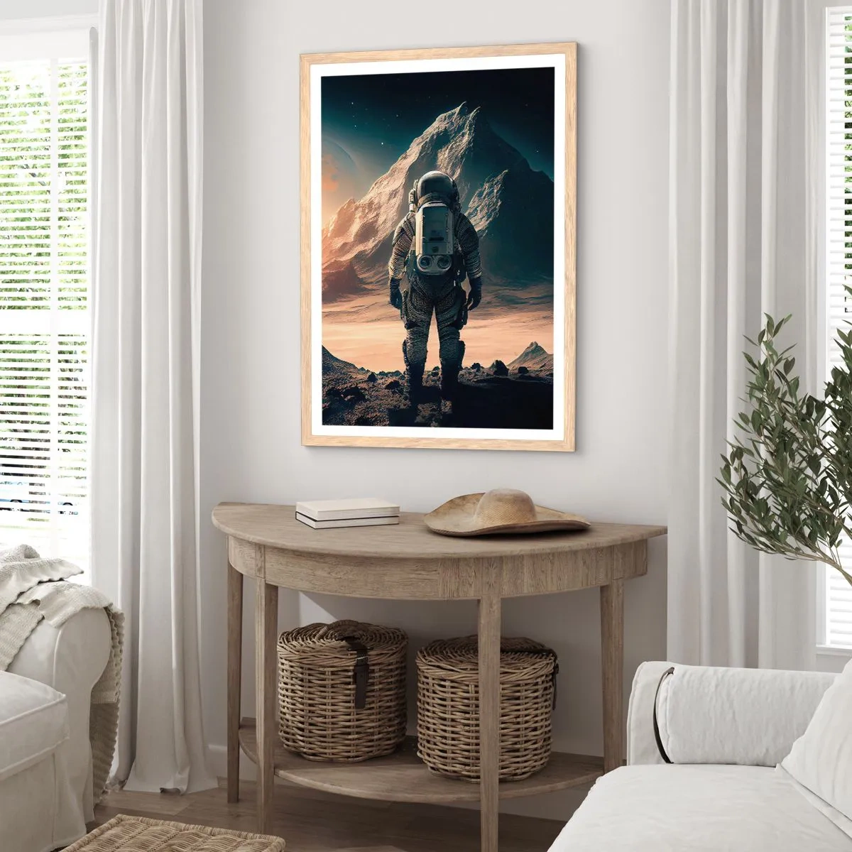 Affisch i ram av ljusek - En ny utmaning - 50x70 cm