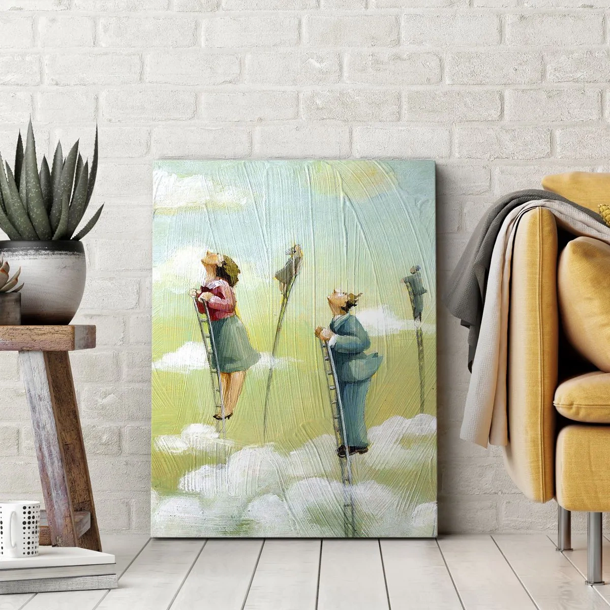 Canvastavla - Bild på duk - Efter din dröm - 50x70 cm
