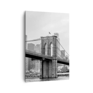 Canvastavla - Bild på duk - New York stämning - 70x100 cm