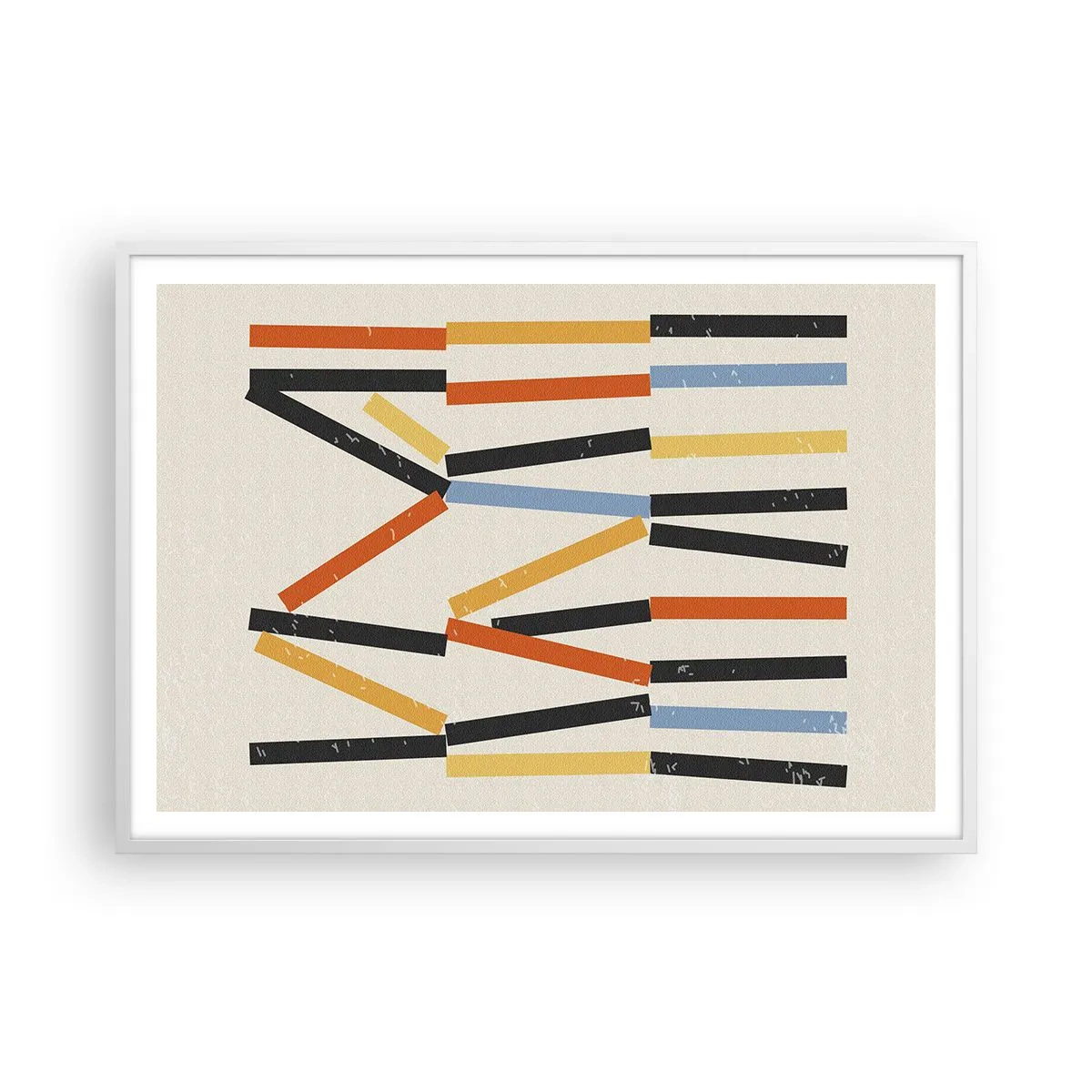 Affisch i vit ram - Horisontell komposition - 100x70 cm