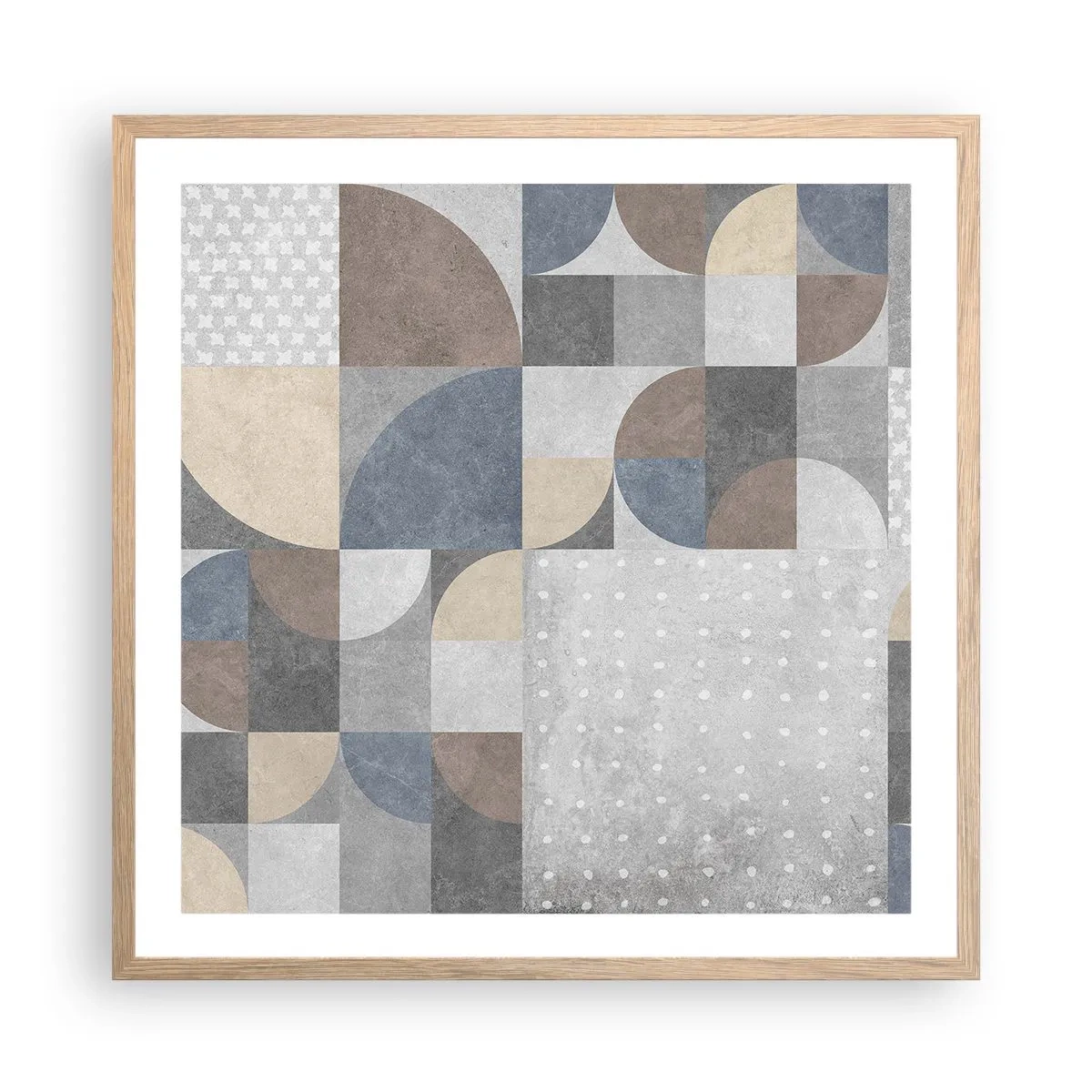 Affisch i ram av ljusek - Keramisk fantasi - 60x60 cm