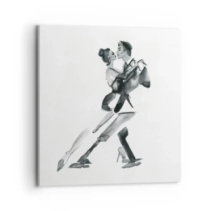 Canvastavla - Bild på duk - I en rytm - 70x70 cm