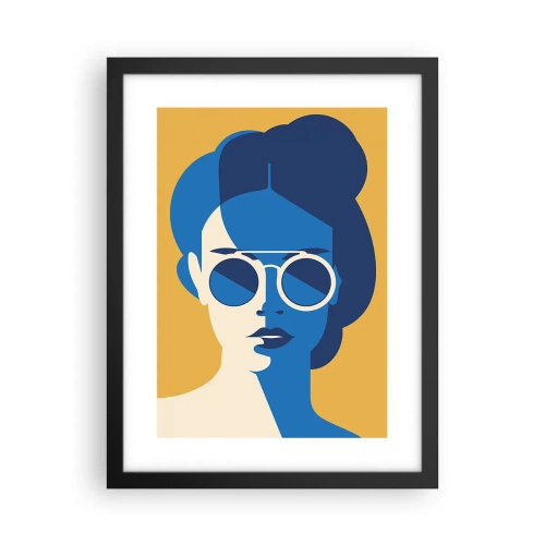 Affisch i svart ram - Semesterlook - 30x40 cm