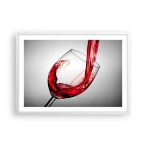 Affisch i vit ram - Färg - rörelse - ljud - 70x50 cm