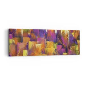 Canvastavla - Bild på duk - Metropolis komposition - 90x30 cm